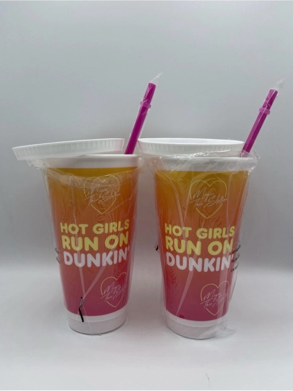 Dunkin' Donuts Megan The Stallion Exclusive Cups - Like New